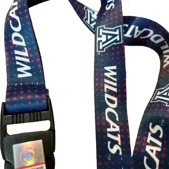 University of Arizona Lanyard Wildcats Block A blue with red dots - Picture 1 of 3